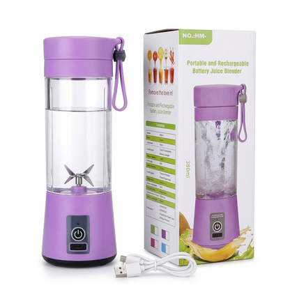 Portable USB Rechargeable Mini Blender - 380ml