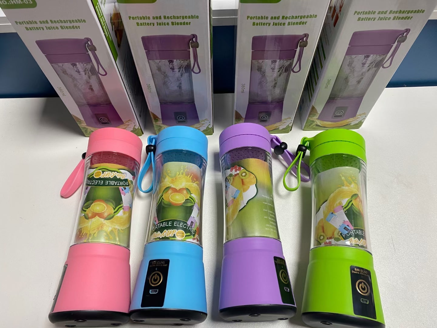 Portable USB Rechargeable Mini Blender - 380ml