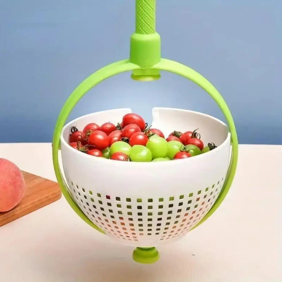 Rotating Salad Spinner & Drain Basket