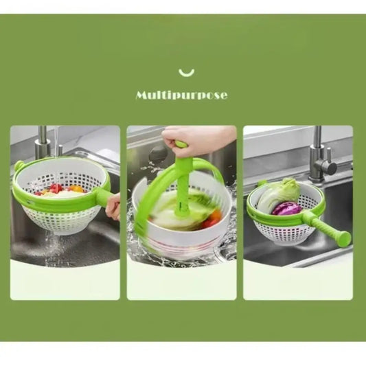 Rotating Salad Spinner & Drain Basket
