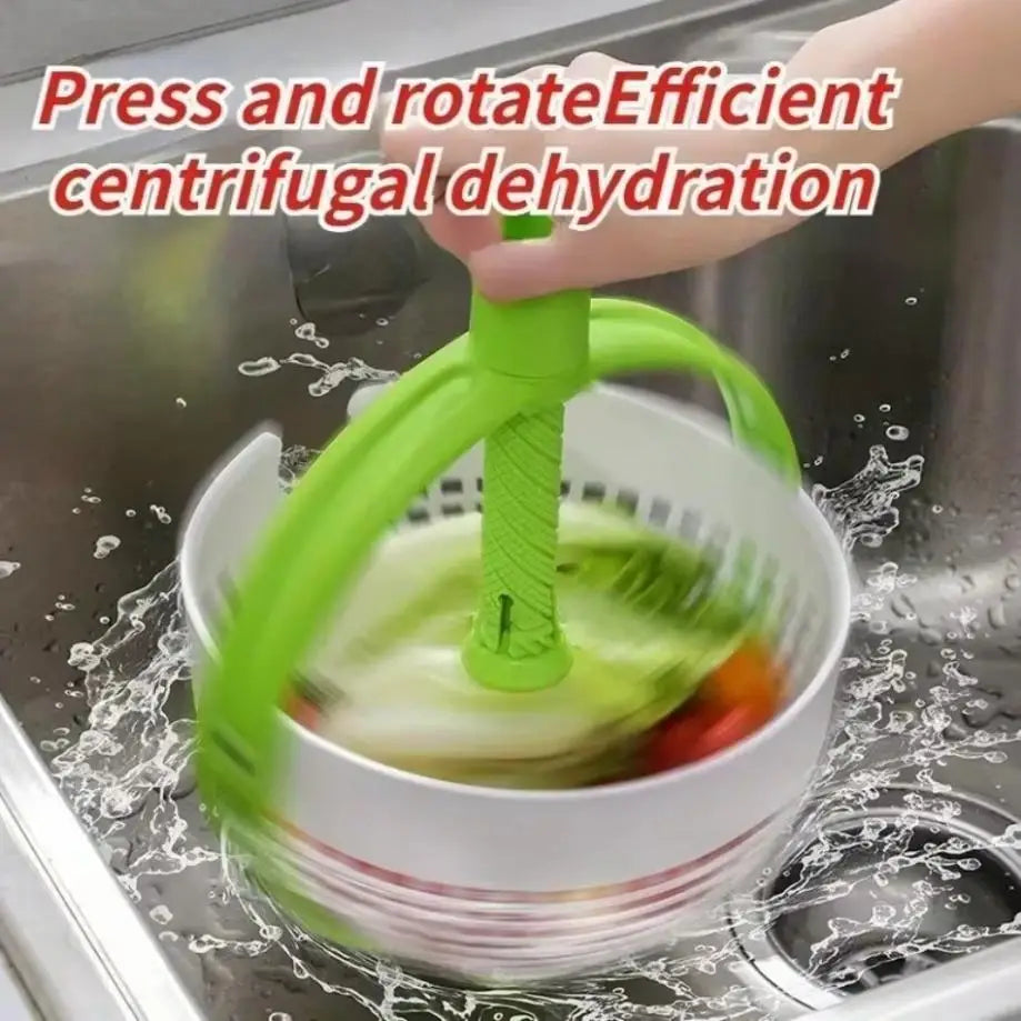 Rotating Salad Spinner & Drain Basket