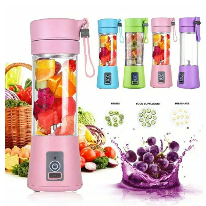 Portable USB Rechargeable Mini Blender - 380ml