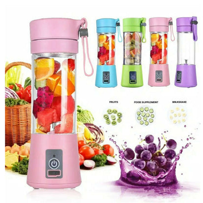 Portable USB Rechargeable Mini Blender - 380ml