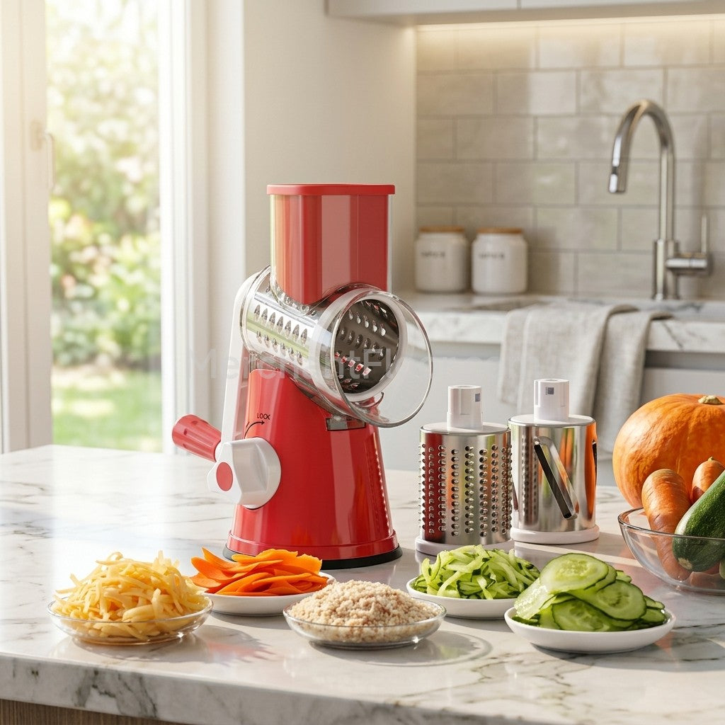 Manual Kitchen Accessories Multifunctional Round Mandoline Potato Slicer Vegetable Cutter Slicer Cheese Kitchen Gadgets